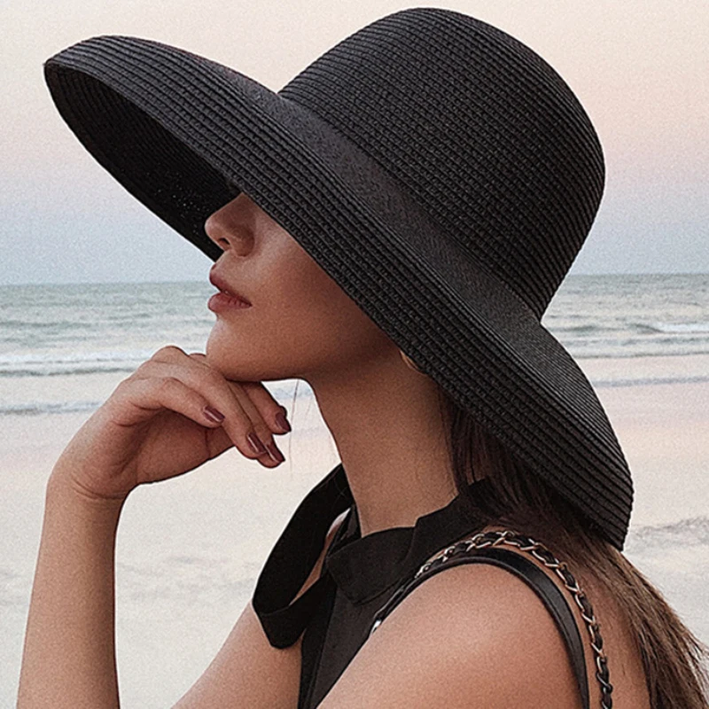 Hat Floppy Wide - 2023 New Summer Ladies Solid Plain