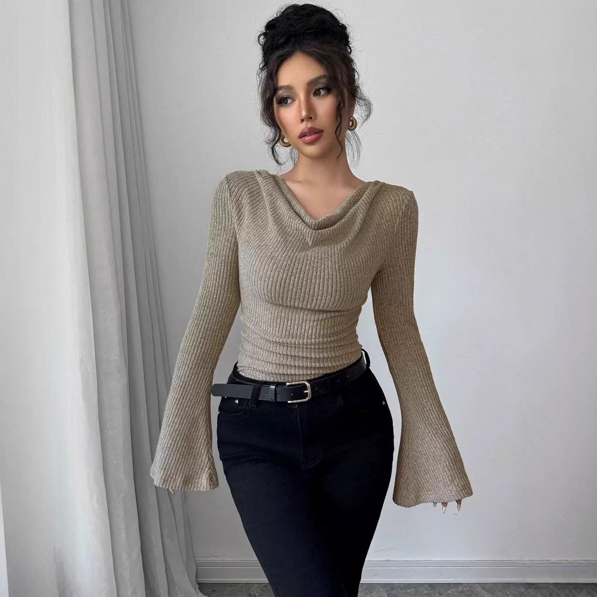 Women's Blouse Longsleeve Soli - đánh giá và giá Blouse Off Shoulder