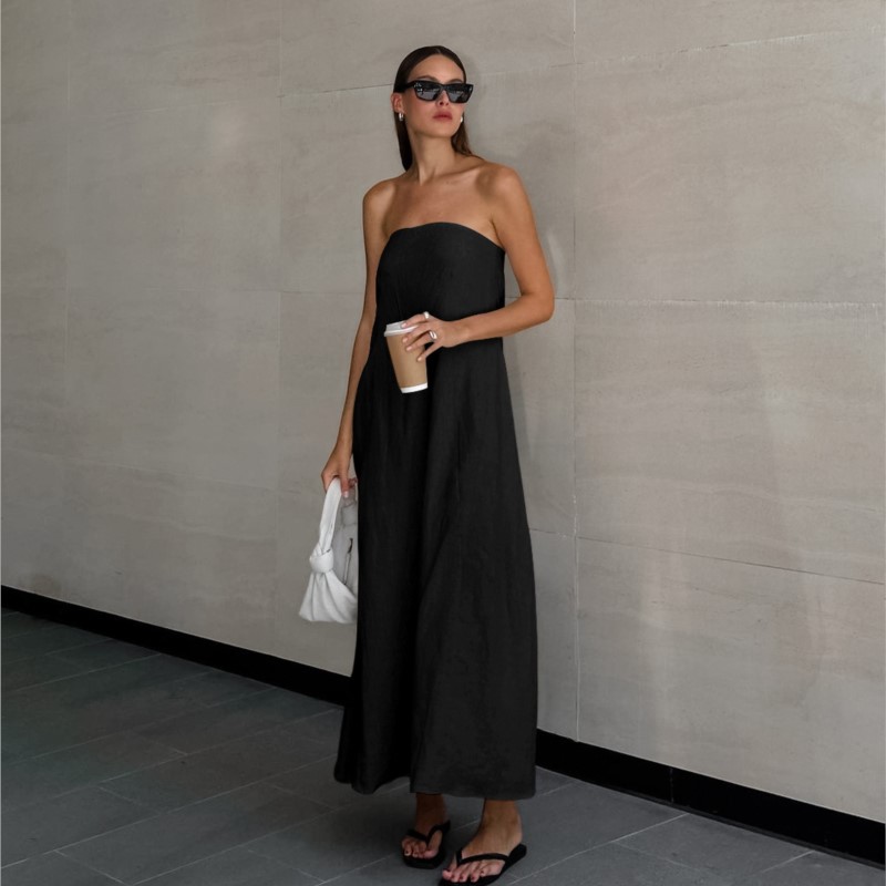 Fashion Elegant Simple Design  - đánh giá và giá Linen Dress Wrap