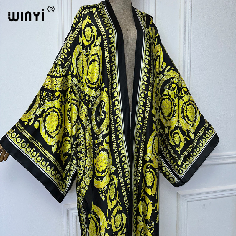 WINYI Africa boho print Kimono - đánh giá và giá Cover Up Kaftan