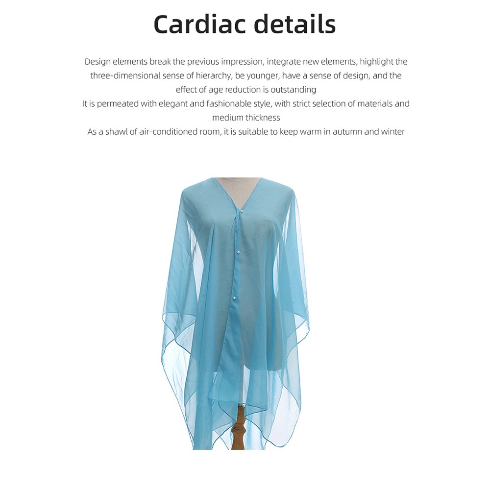 Fashion Solid color Shawl Scar - đánh giá và giá Cover Up Kaftan
