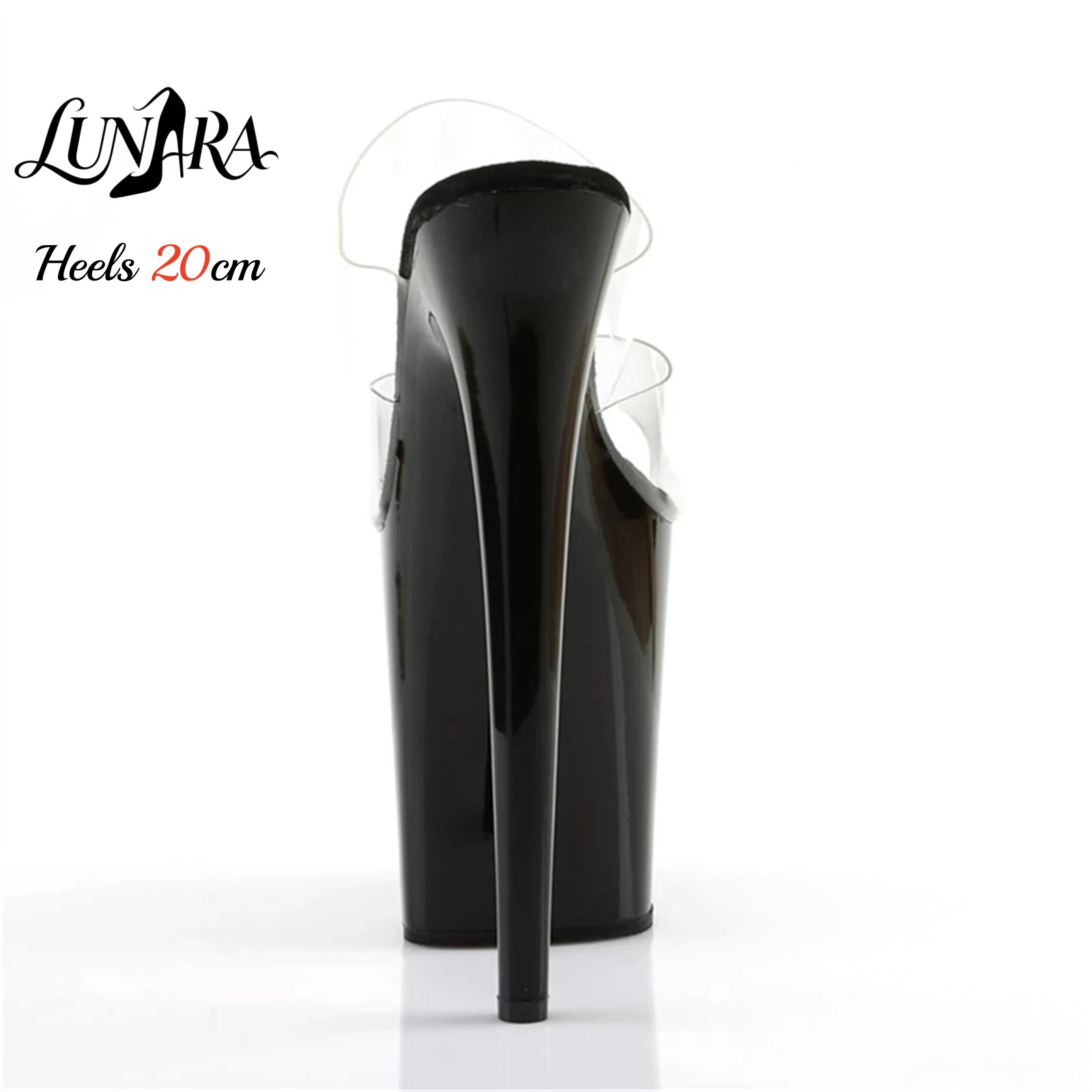 20cm Clear PVC Strappy Ultra H - đánh giá và giá Sandal Strappy Heeled