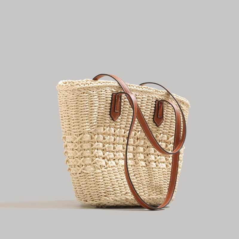 Extra-Large Foldable Straw Tot - đánh giá và giá Tote Bag Beach