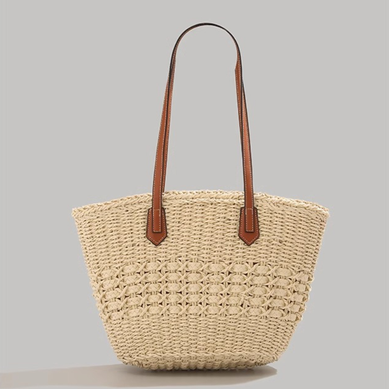 Extra-Large Foldable Straw Tot - đánh giá và giá Tote Bag Beach