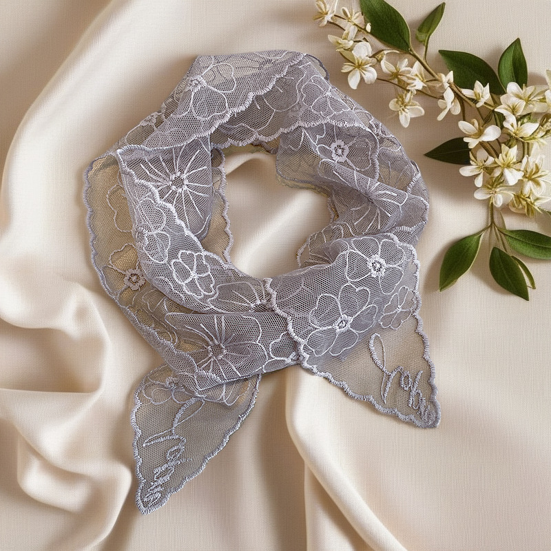 Lace French Silk Scarf Retro W - đánh giá và giá Headband Summer Knit
