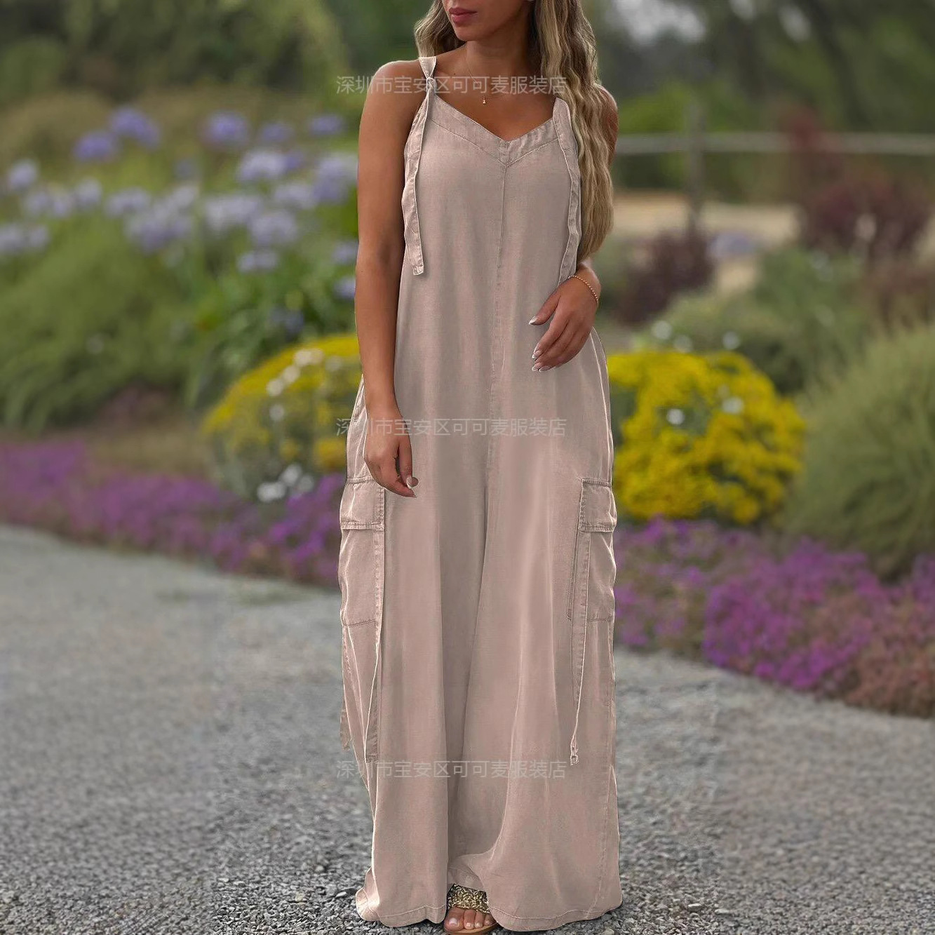 Loose Summer Jumpsuit Casual L - đánh giá và giá Jumpsuit Linen Relaxed