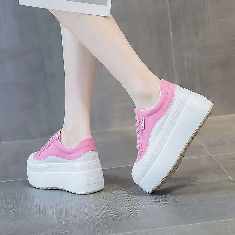 8cm New Canvas Genuine Leather - đánh giá và giá Wedge Espadrille Women