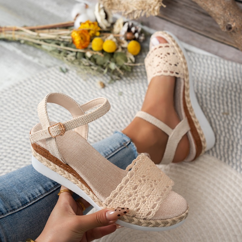 Women Lace Wedge Sandals Espad - đánh giá và giá Wedge Espadrille Women