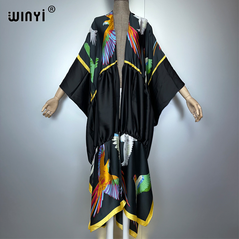 WINYI print boho kimono maxi b - đánh giá và giá Cover Up Kaftan