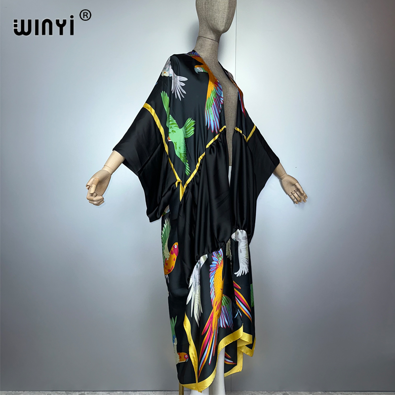 WINYI print boho kimono maxi b - đánh giá và giá Cover Up Kaftan