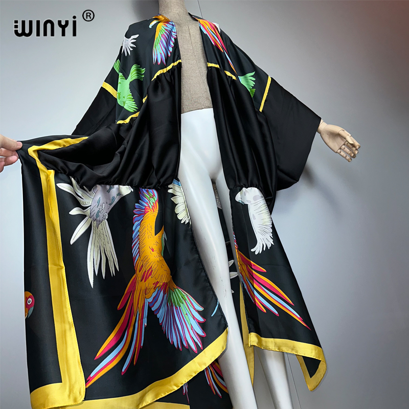 WINYI print boho kimono maxi b - đánh giá và giá Cover Up Kaftan