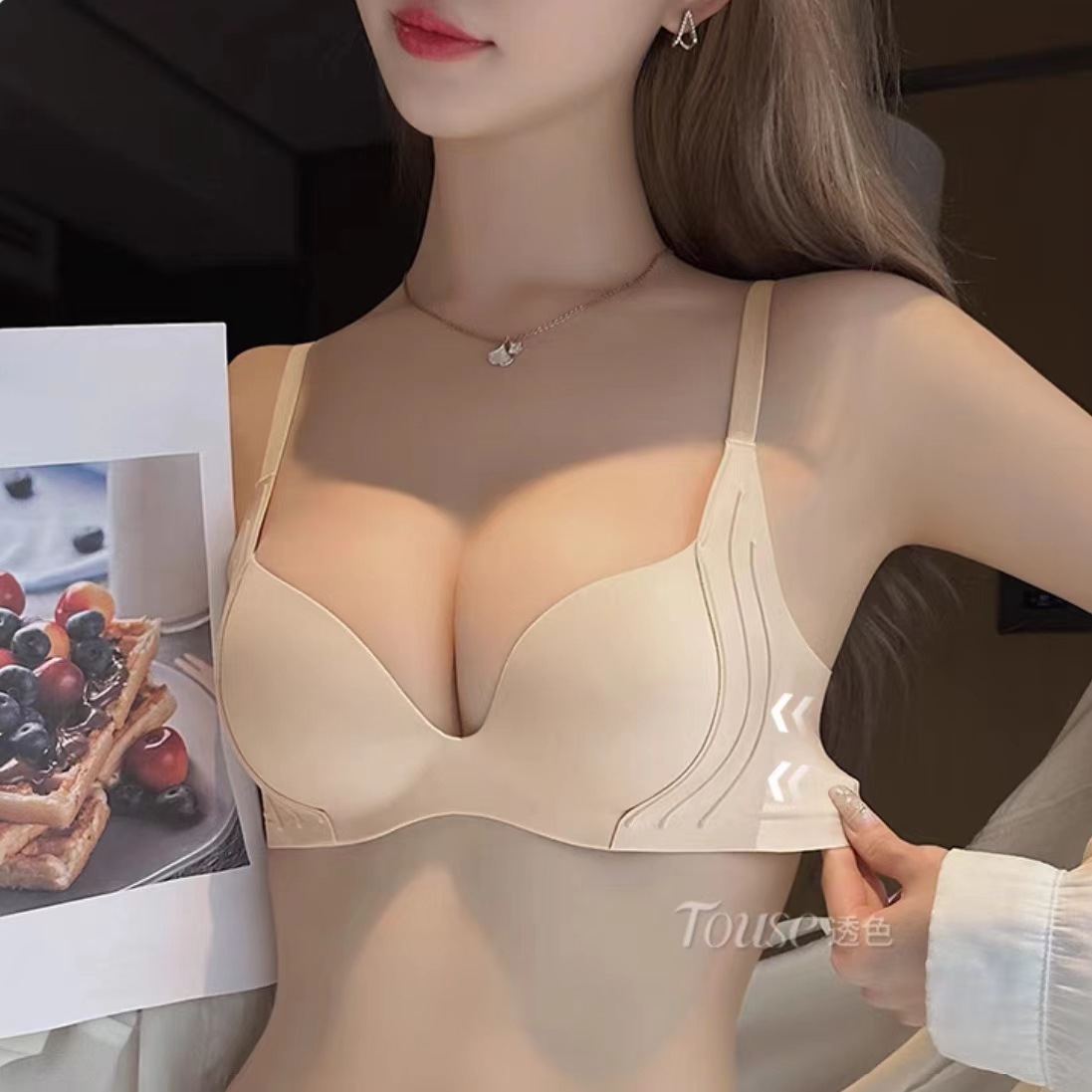 Wireless Push Up Bra for Small - đánh giá và giá Bralette Triangle Set