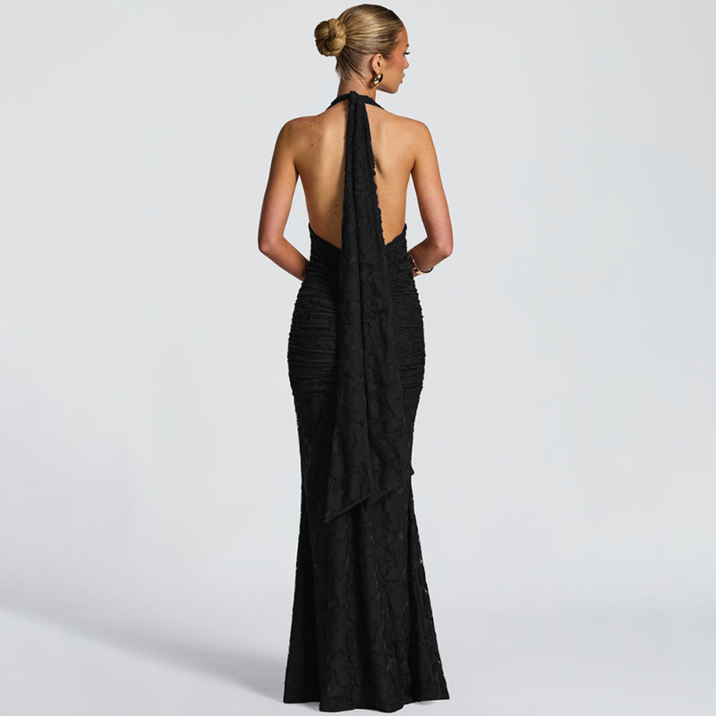 Sexy Deep V Backless Wrap arou - đánh giá và giá Linen Dress Wrap