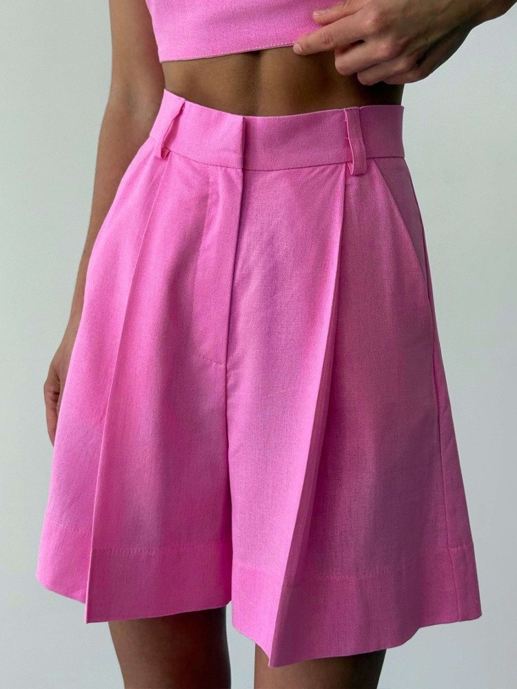 Casual Linen Wide Leg Shorts L - đánh giá và giá Linen Pant Wide