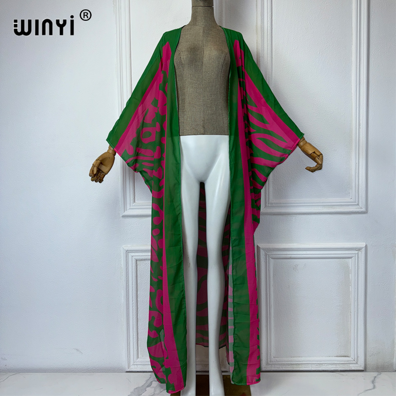 WINYI Africa Bohemia Print Kim - đánh giá và giá Cover Up Kaftan
