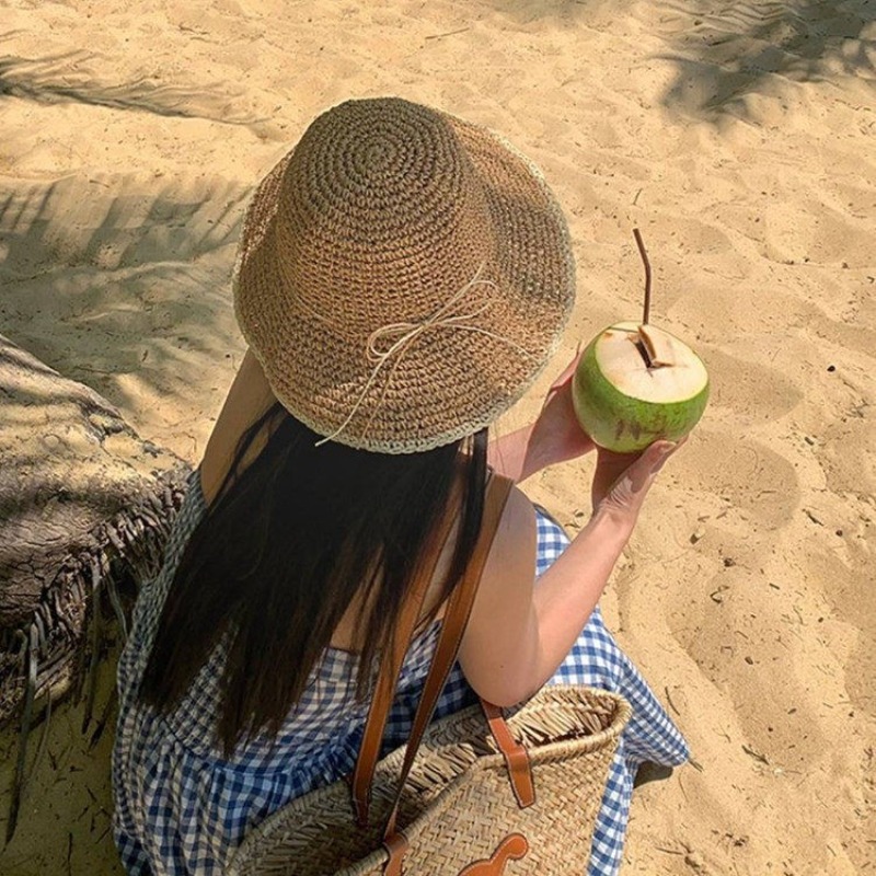 1pc Women's Summer Beach Straw - đánh giá và giá Hat Floppy Wide
