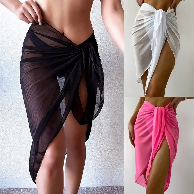 Summer Beach Dress Wrap Sheer  - đánh giá và giá Cover Up Kaftan